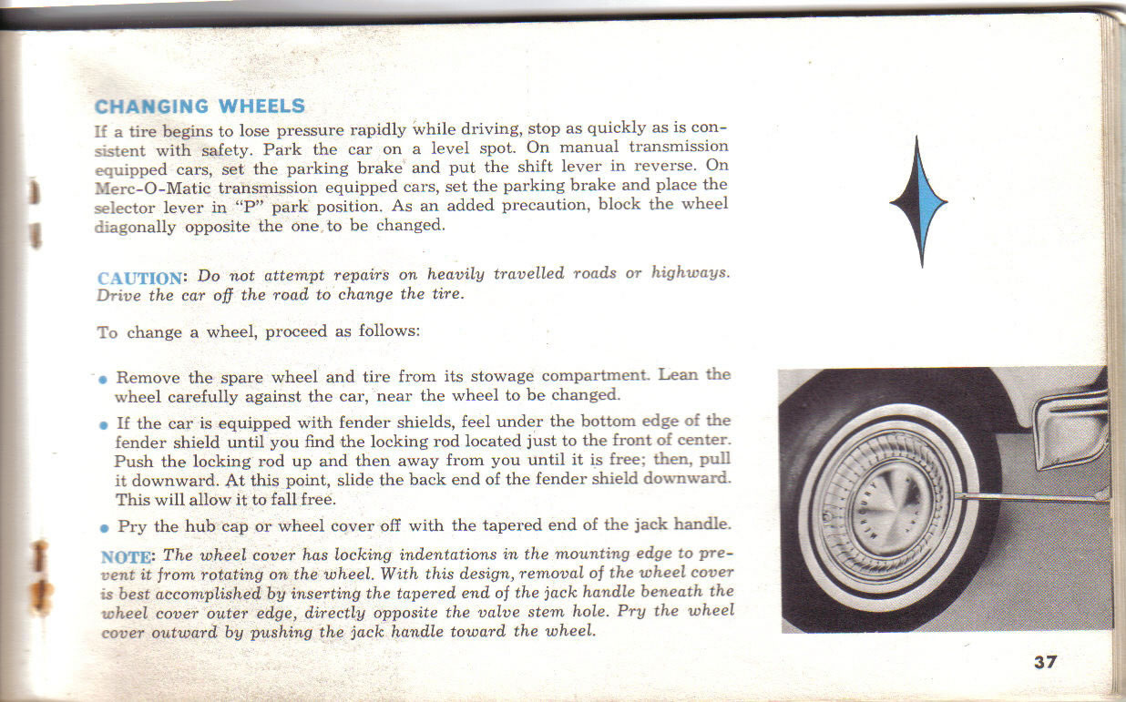 1963 Mercury Comet Owners Manual Page 23